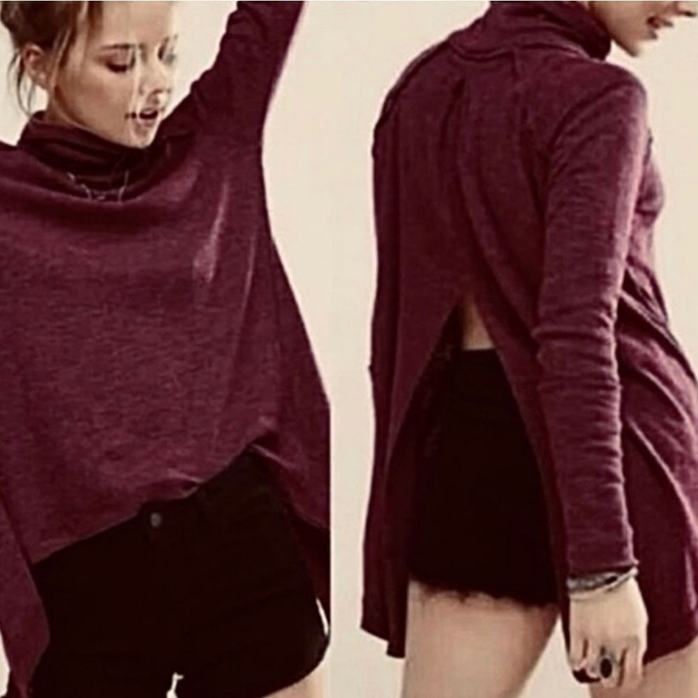 Free People Juicy long sleeve Cowl Neck thermal New with Tags